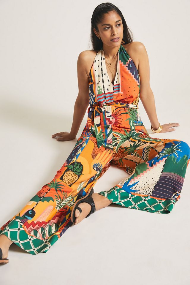 Farm x Anthropologie Halter Jumpsuit #1