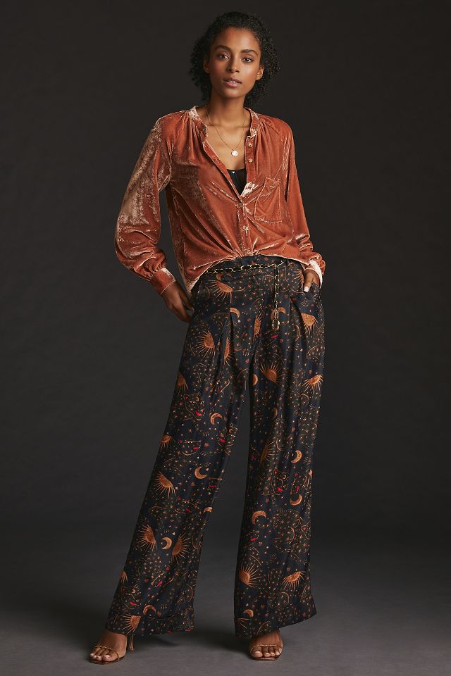 Anthropologie wide leg trousers store
