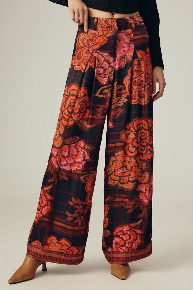 Farm x Anthropologie Wide-Leg Trousers #1