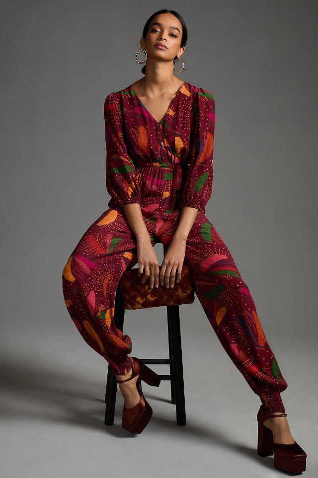 Farm Rio Wrap Jumpsuit | Anthropologie