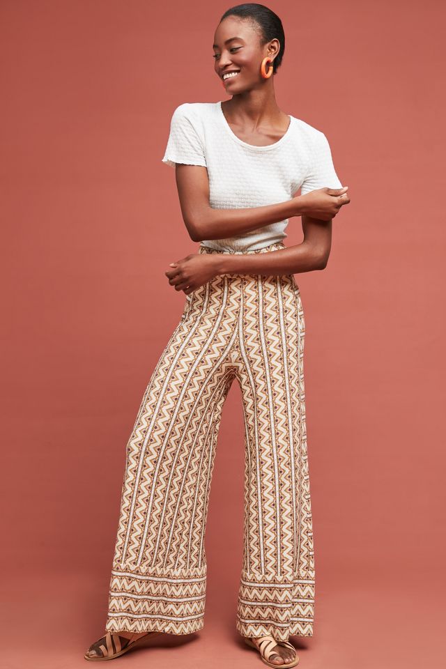 Farm Rio Tailored Wide-Leg Pants  Anthropologie Japan - Women's Clothing,  Accessories & Home