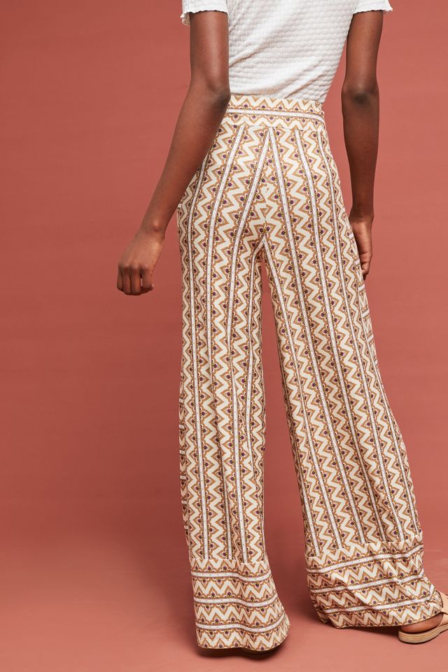 Farm Rio Striped Wide-Leg Pants