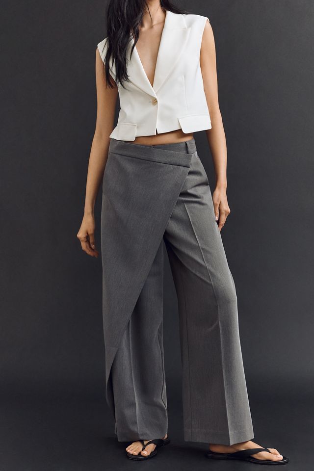 Whiteroom + Cactus Wrap Front Trouser Pants #3