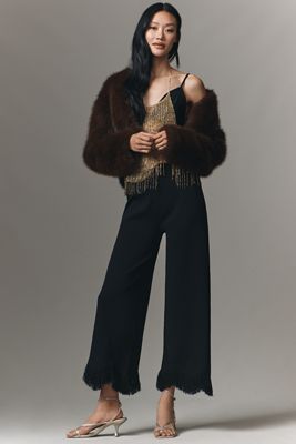 Whiteroom + Cactus Knit Fringe Pull-On Pants