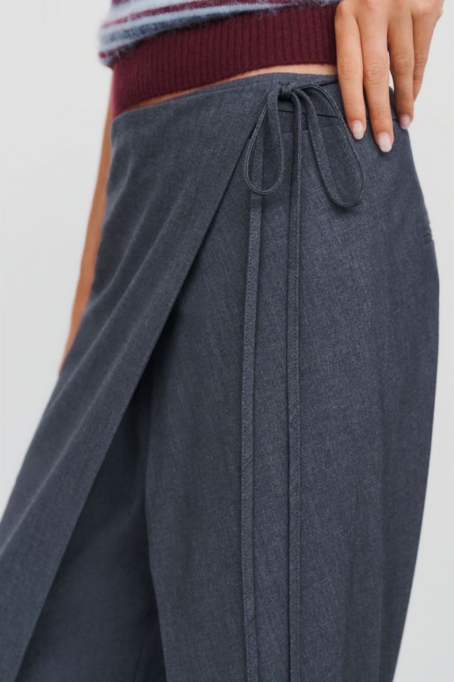 Whiteroom + Cactus Wool Blend Side-Tie Pants #2