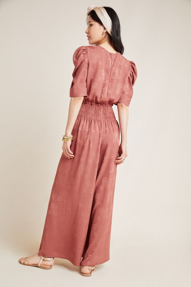 Castille Wide-Leg Jacquard Jumpsuit #2