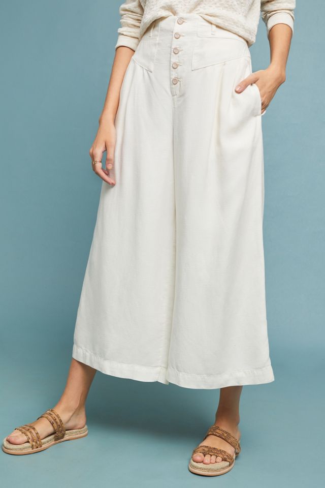Oceanside Cropped Wide-Leg Pants #1