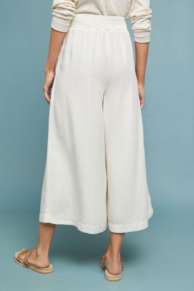 Oceanside Cropped Wide-Leg Pants