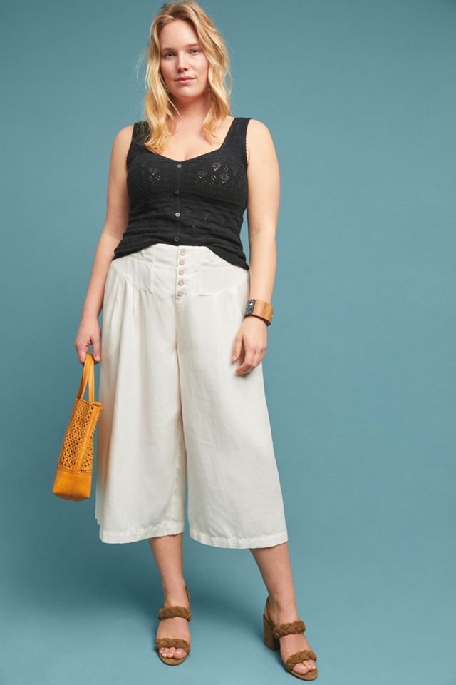 Oceanside Cropped Wide-Leg Pants #9