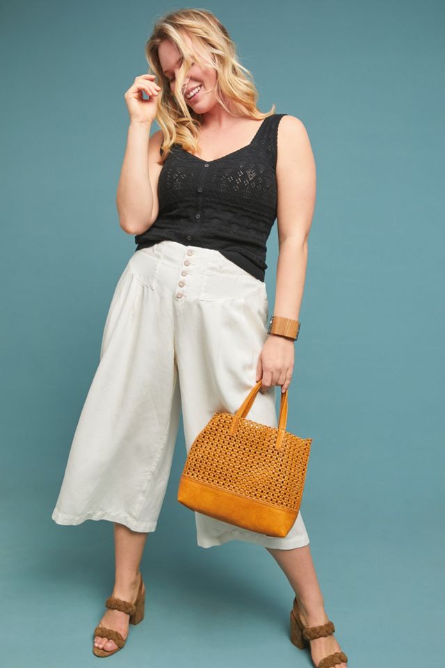 Oceanside Cropped Wide-Leg Pants #4