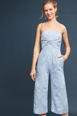 Natalie Embroidered Wide-Leg Jumpsuit
