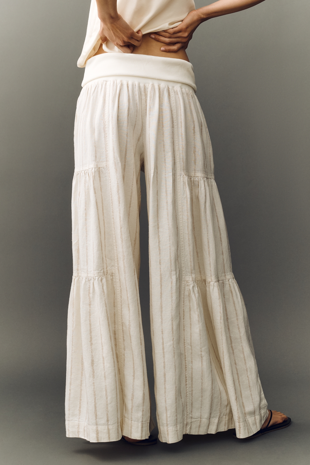Pilcro Tiered Palazzo Pants