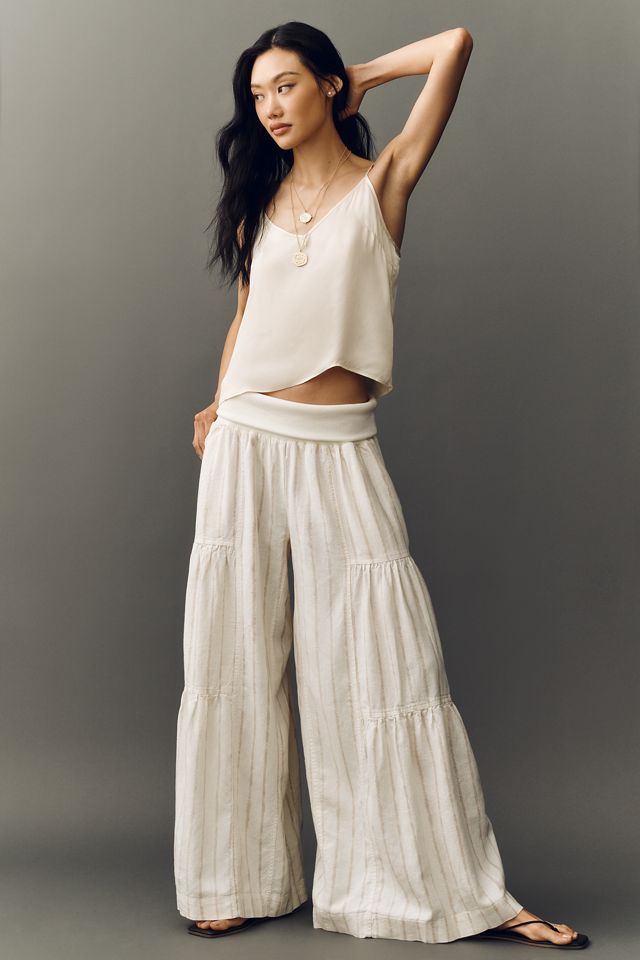 Pilcro Tiered Palazzo Pants #1