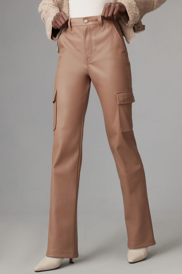 Pistola Cassie Faux Leather Utility Super High-Rise Straight-Leg Jeans #1