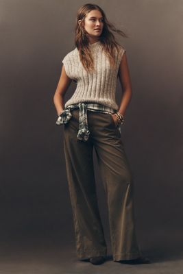 Pistola Jadyn Seamed Low-Slung Palazzo Pants