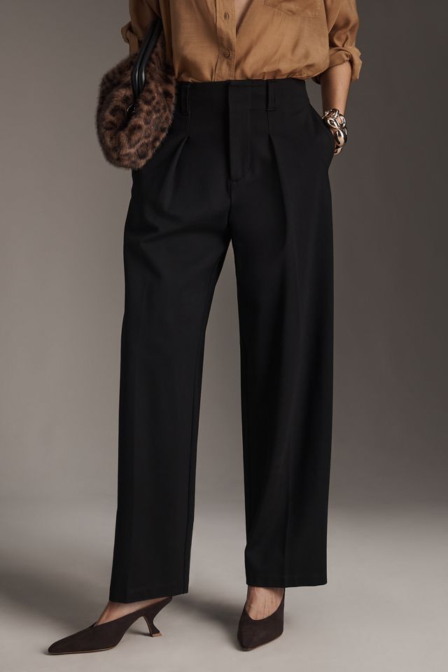 Pistola Eden High-Rise Pleated Ponte Pants #1