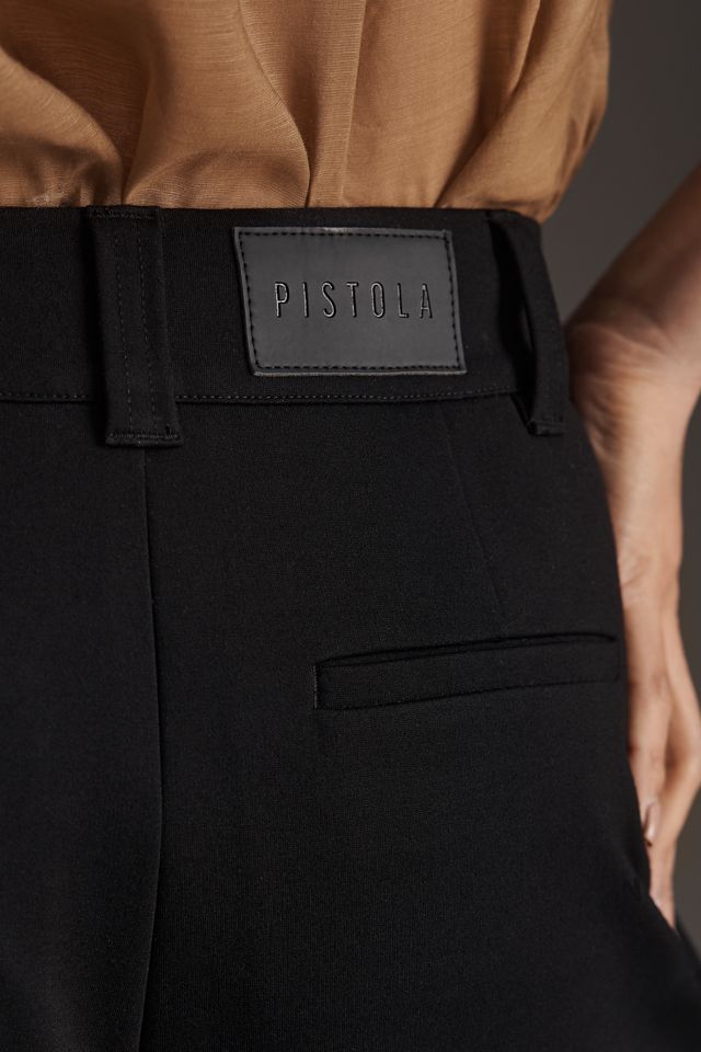 Pistola Eden High-Rise Pleated Ponte Pants #4