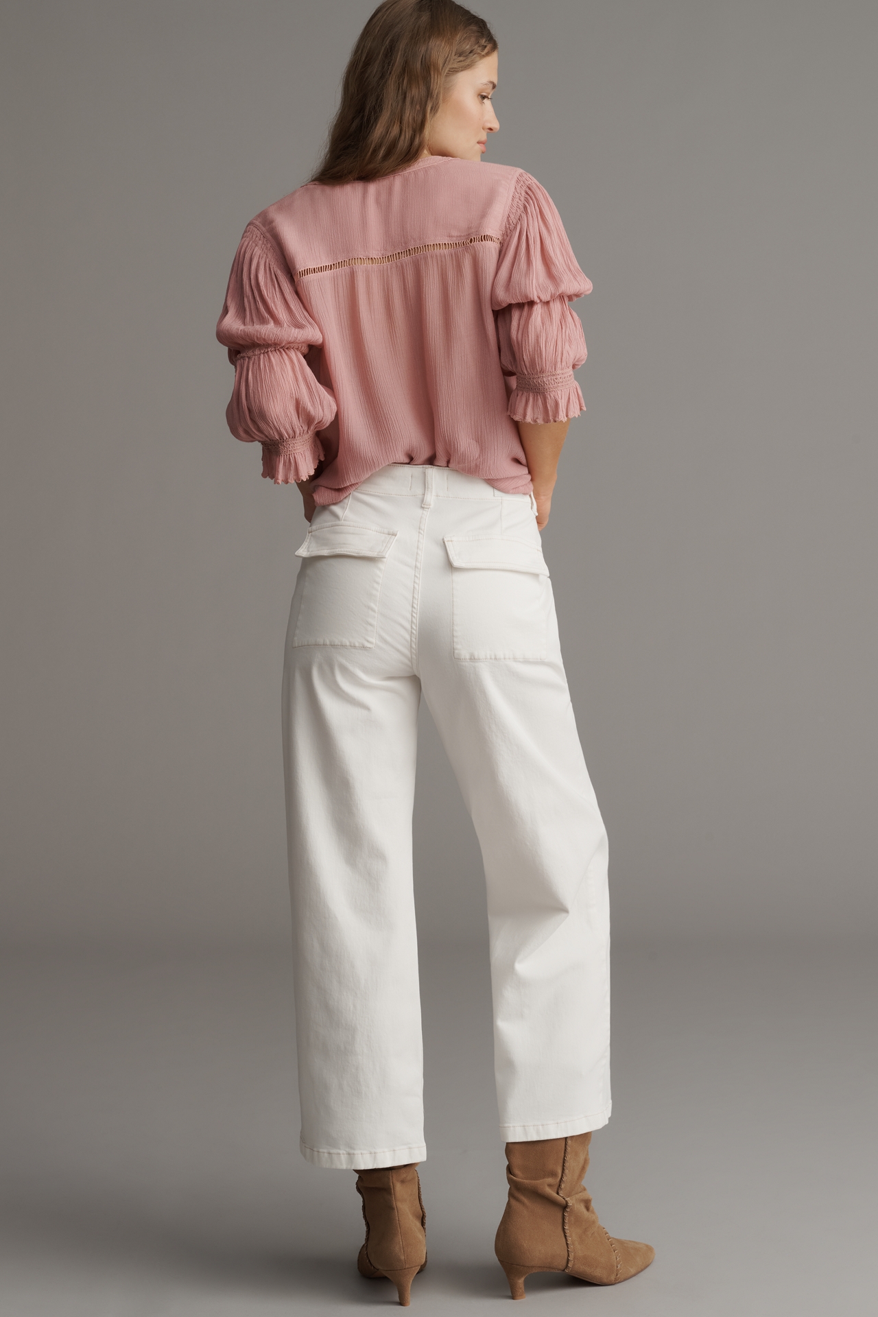 Pistola Sophia Crop Wide-Leg Pants