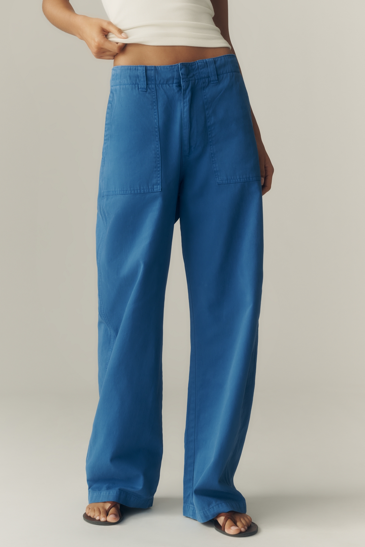 Pistola Wren Relaxed High-Rise Wide-Leg Cargo Pants