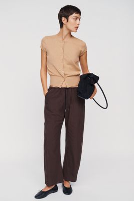 Pistola Theo Drawstring Poplin Pants