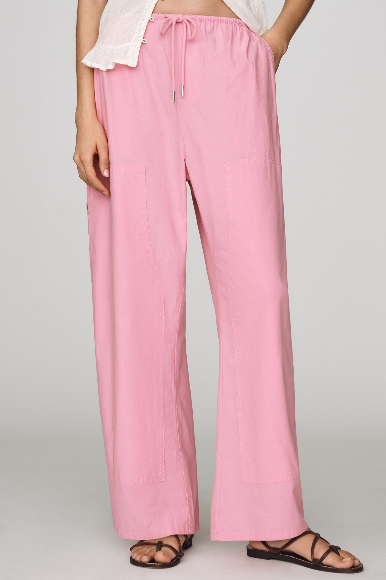 Pistola Theo Drawstring Poplin Pants