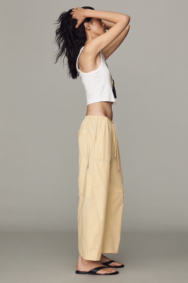 Pistola Theo Drawstring Poplin Pants | Anthropologie