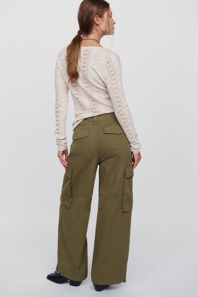 Pistola Petra 100% Cotton Mid-Rise Wide-Leg Cargo Pants #4
