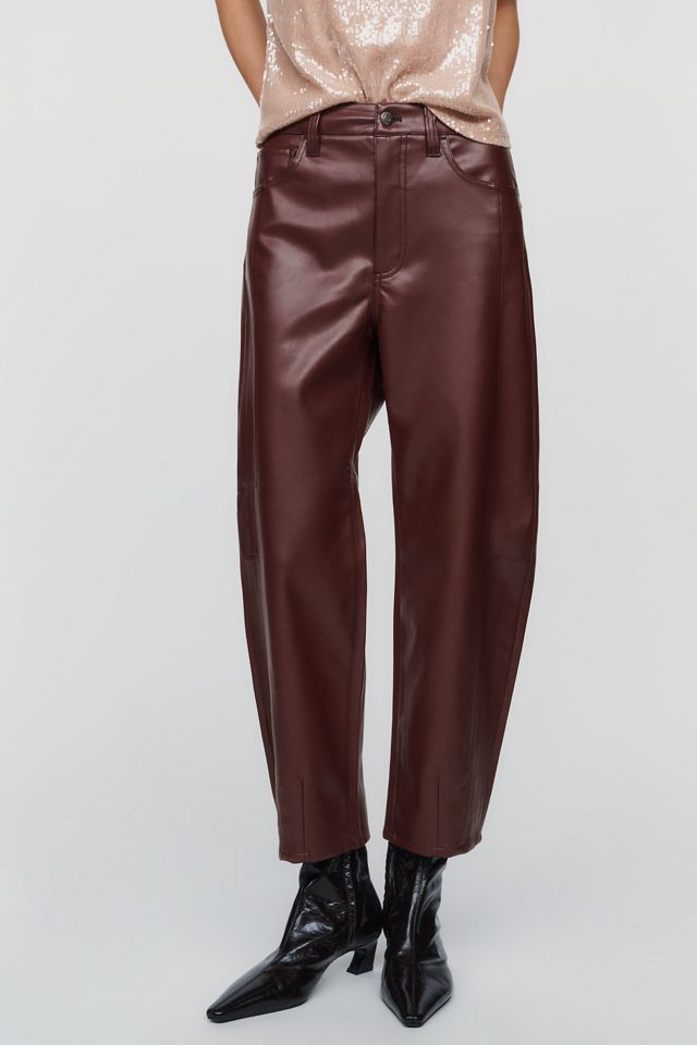 Pistola Eli Faux Leather High Rise Arch Leg Pants  #1