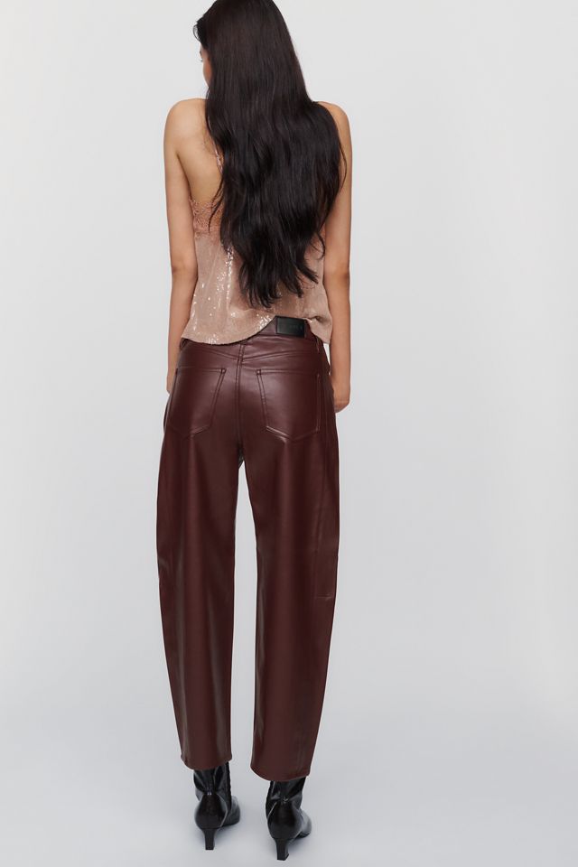 Pistola Eli Faux Leather High Rise Arch Leg Pants  #3