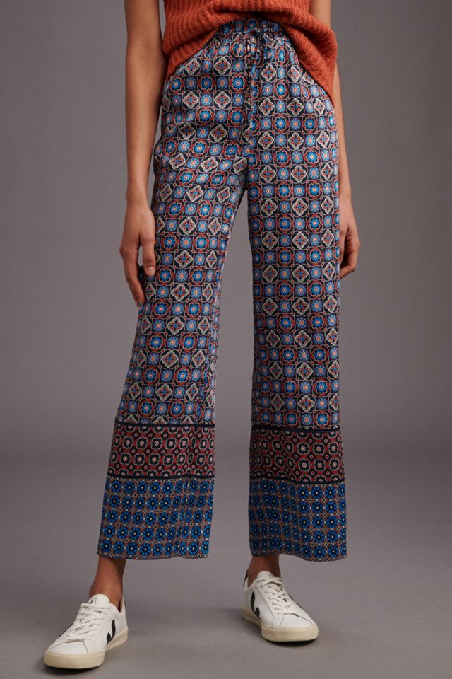 Pantalon en satin recyclé à motif cachemire #2