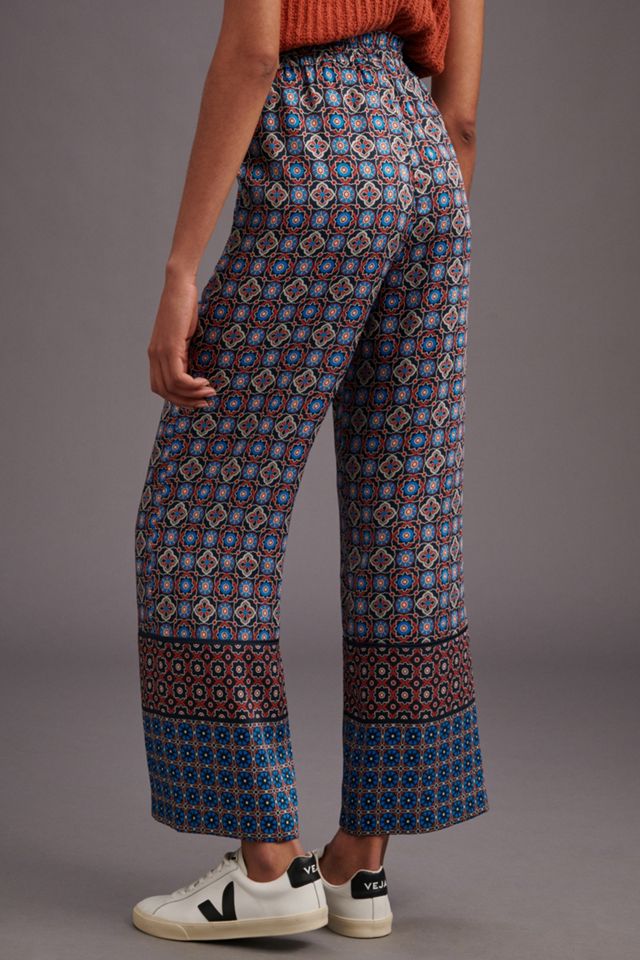 Pantalon en satin recyclé à motif cachemire #3