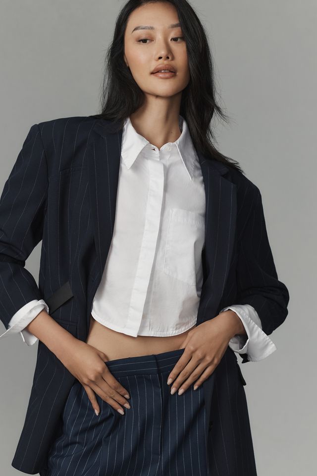 By Anthropologie Pinstripe Culottes #3