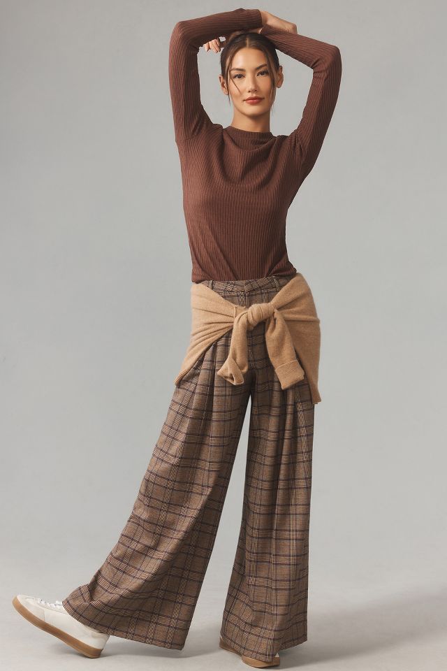 Anthropologie hot sale plaid pants