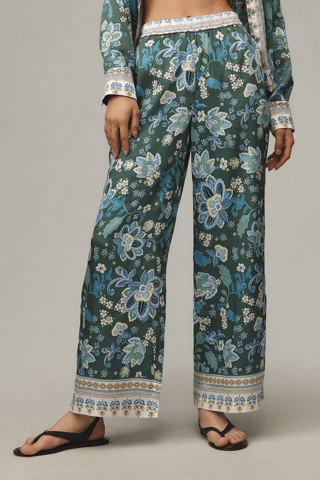 Maeve Printed Pull-On Pants #1