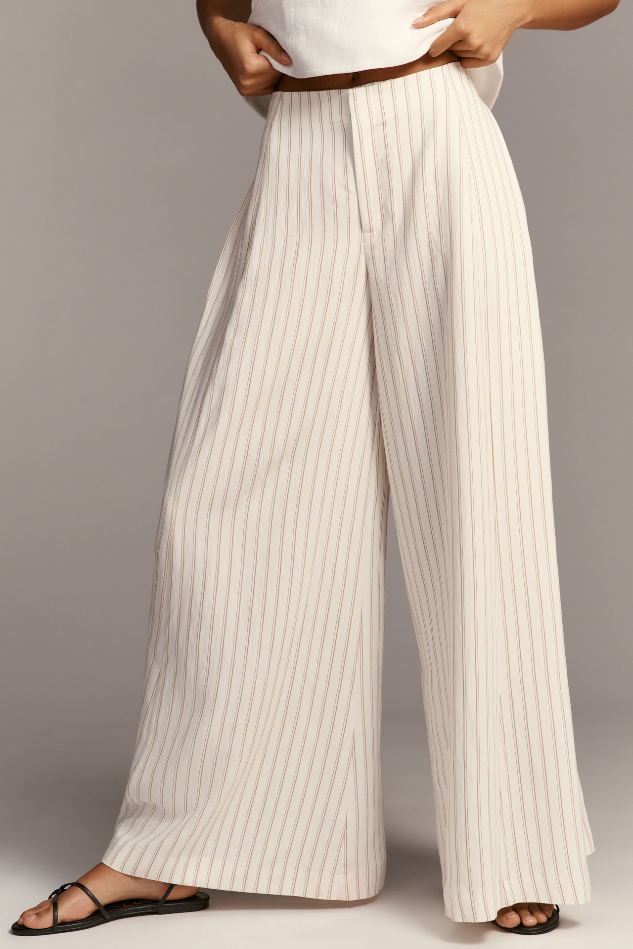 Maeve Draped A-Line Palazzo Pants