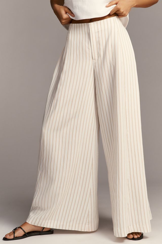 Maeve Draped A-Line Palazzo Pants #1