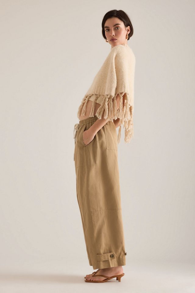 By Anthropologie Billie Barrel-Hose aus Baumwoll-Leinen #6