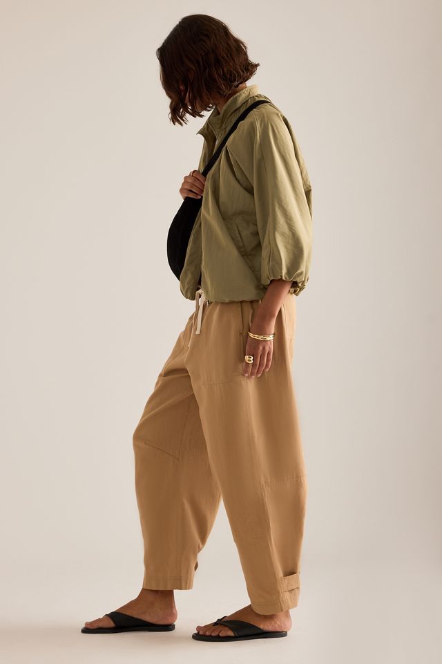By Anthropologie Billie Barrel-Hose aus Baumwoll-Leinen #1