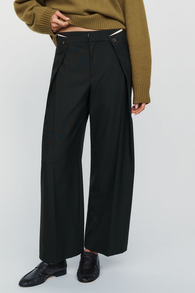 Maeve Pleated Button Trousers #1