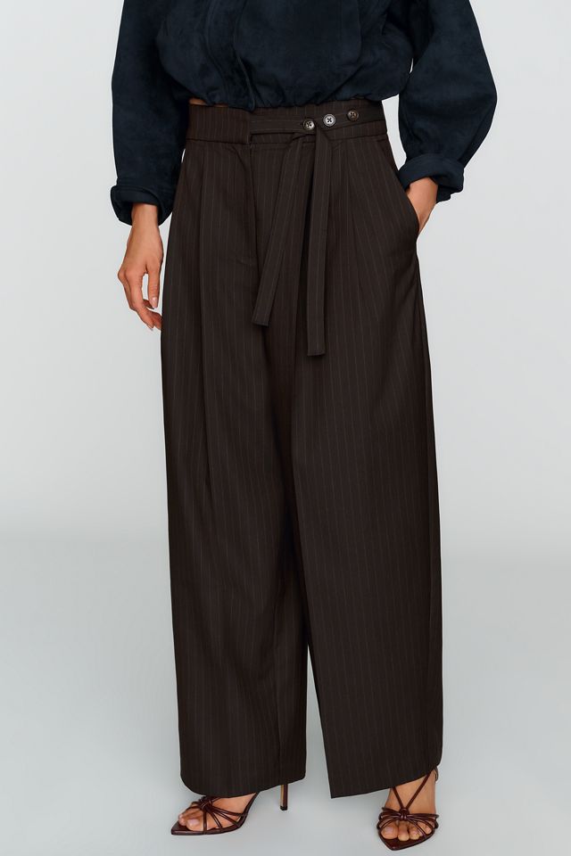 By Anthropologie Button-Waist Tailored Trousers #7