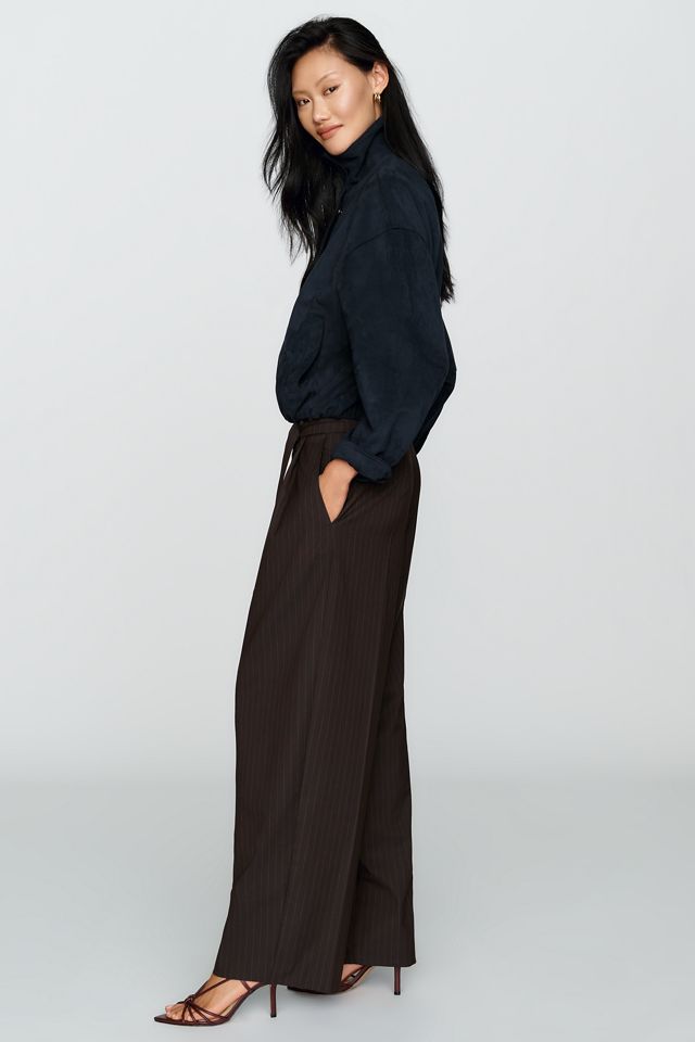 By Anthropologie Button-Waist Tailored Trousers #8