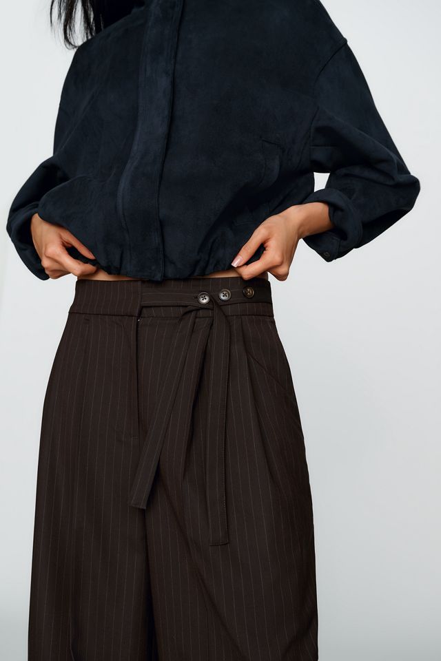 By Anthropologie Button-Waist Tailored Trousers #9