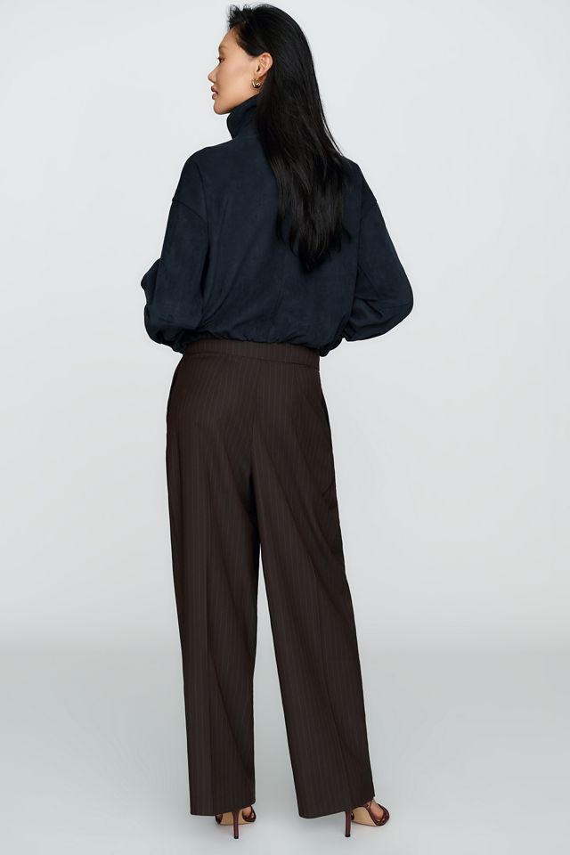 By Anthropologie Button-Waist Tailored Trousers #10