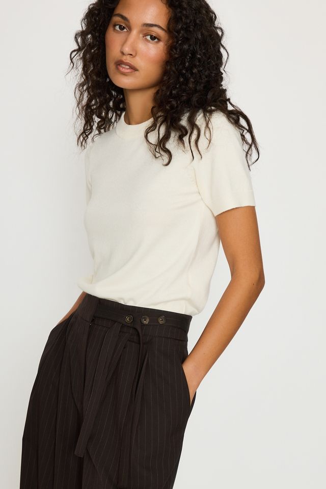 By Anthropologie Button-Waist Tailored Trousers #2