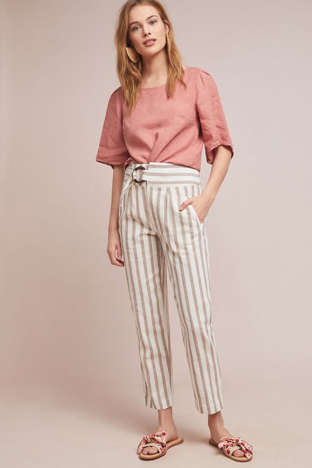 Anthropologie store striped pants