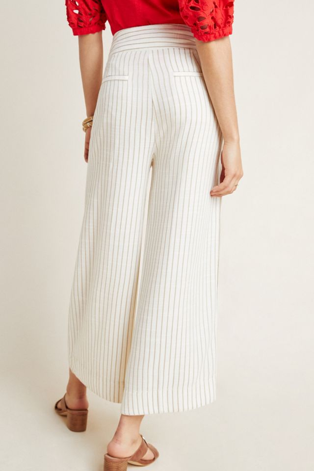 Buttoned Wide-Leg Pants #2
