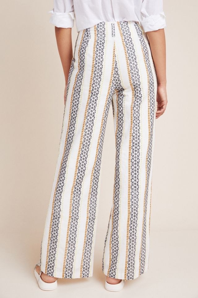 Eyelet-Striped Trousers #1