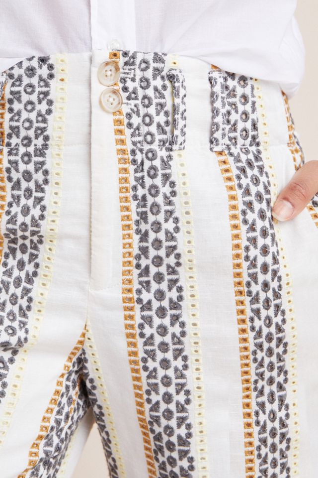 Eyelet-Striped Trousers #2