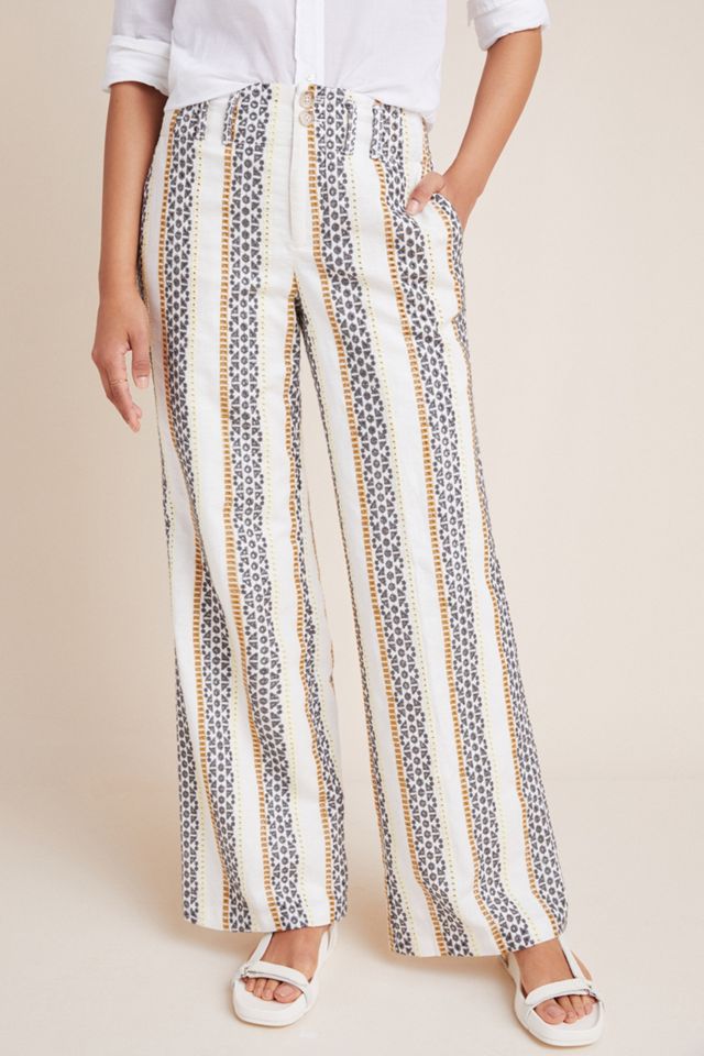 Eyelet-Striped Trousers #3