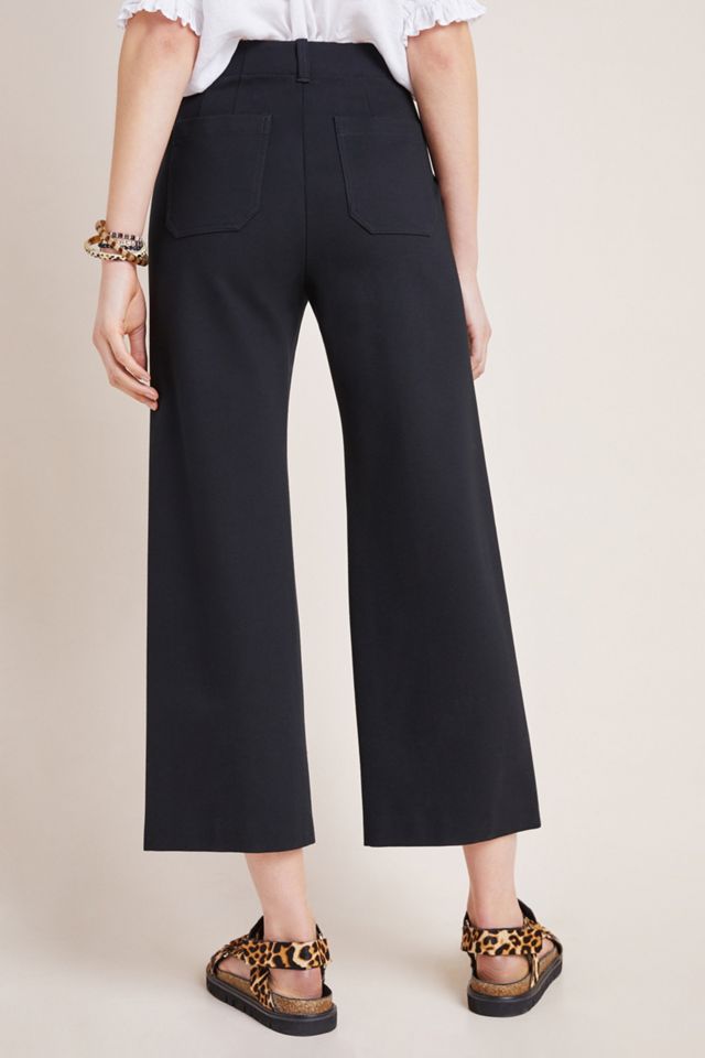 Courtney Cropped Wide-Leg Pants #1